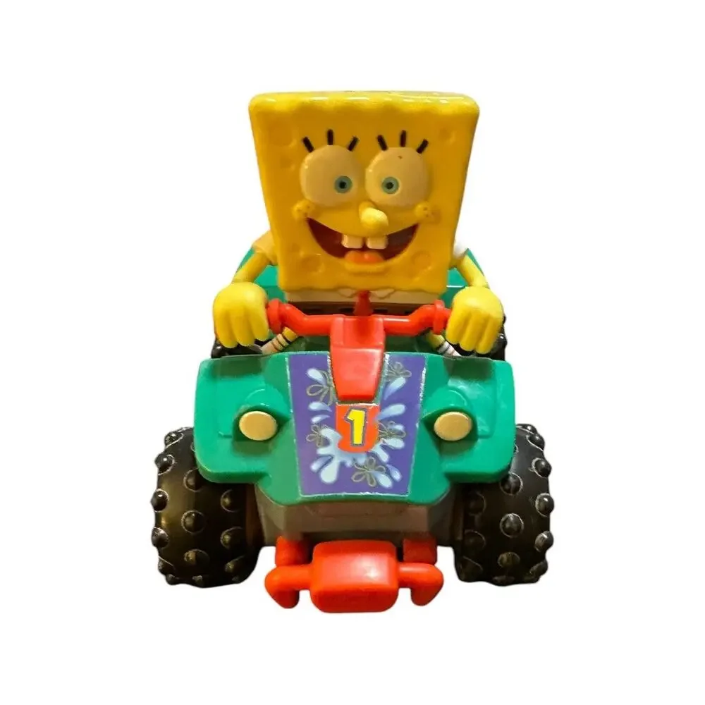 2007 Mattel Spongebob Squarepants Shake N Go ATV Battery Operated Toy Car
